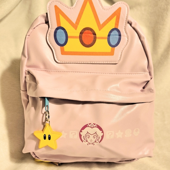 NWT Culturefly Nintendo Princess Peach Mini Backpack, Journal, And Plush Doll - Picture 2 of 14